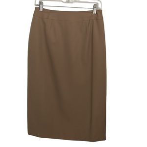 Talbots tan wool pencil skirt